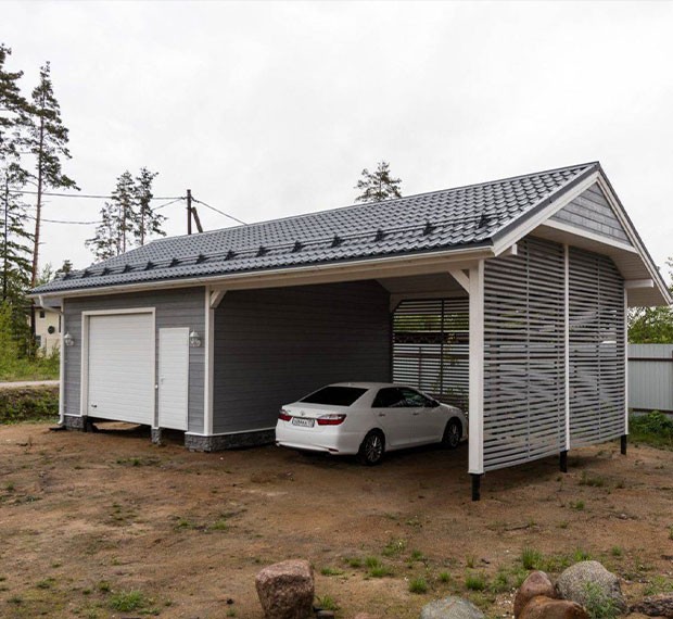 Монтаж винтовых свай под гараж в Болхове